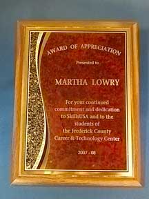 Walnut Composite Plaque